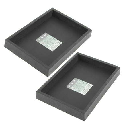 

2Pcs Flowerpot Trays Rectangular Water Plate Flowerpot Holders Bonsai Bases