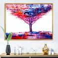 thumbnail image 2 of Abstract Colorful Tree Impressionist On A White 32 in x 16 in Framed Painting Canvas Art Print, by Designart, 2 of 5