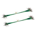 thumbnail image 2 of Paquete de 20 Líderes de Alambre Baoblaze Recubiertos de Swivels y Broches Verde 15cm, 2 of 6