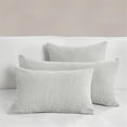 thumbnail image 4 of Pemberly Row Transitional Gray Finish Cotton Linen Blend King Sham, 4 of 6