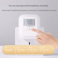thumbnail image 1 of Cuerpo humano inteligente inducción sonido y luz control remoto atenuación brillo regalo levantarse pequeña luz de enfermería nocturna, 1 of 2