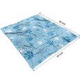 thumbnail image 4 of Blue Dog Paw Footprint Blanket,Comfortable Soft Flannel Throw Blanket,All Season,Warm Lightweight Blankets for Sofa Bed Couch Living Room Chair,50"x60"(130x150cm), 4 of 4