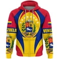 thumbnail image 4 of Sudadera con capucha con estampado 3D de la bandera de Venezuela, sudadera con cremallera para hombres y mujeres, sudadera con capucha de gran tamaño, sudaderas con cremallera para niños, chándales, a, 4 of 5