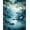 Blue, Pattern 2, variant on ODIKA 4'x6' Machine Washable Non-Slip Area Rug, Charming and Green Abstract Scene High Traffic Rug, Blue, 29733