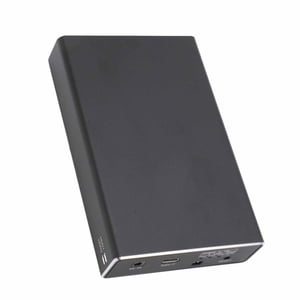 Dual Bay External Hard Drive Enclosure, Plug and Play Support UASP  HDD Enclosure USB C Independent Power Cable  for 2.5 Inch  I/II/III HDD SSD