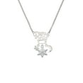 thumbnail image 2 of Delight Jewelry White Snowflake with Clear Crystal Silvertone Dream Big Pendant Necklace, 25", 2 of 4