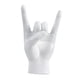 thumbnail image 5 of Estatua de mano de roca con gesto, colección de esculturas de mano, escultura de dedo moderna de resina Blanco Izquierda, 5 of 9