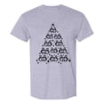 thumbnail image 4 of Mens Pique Shirts Christmas Solod Color Simple Cute Pattern Fashion Unisex Mens Graphic T-Shirts,Light Gray,2XL, 4 of 4