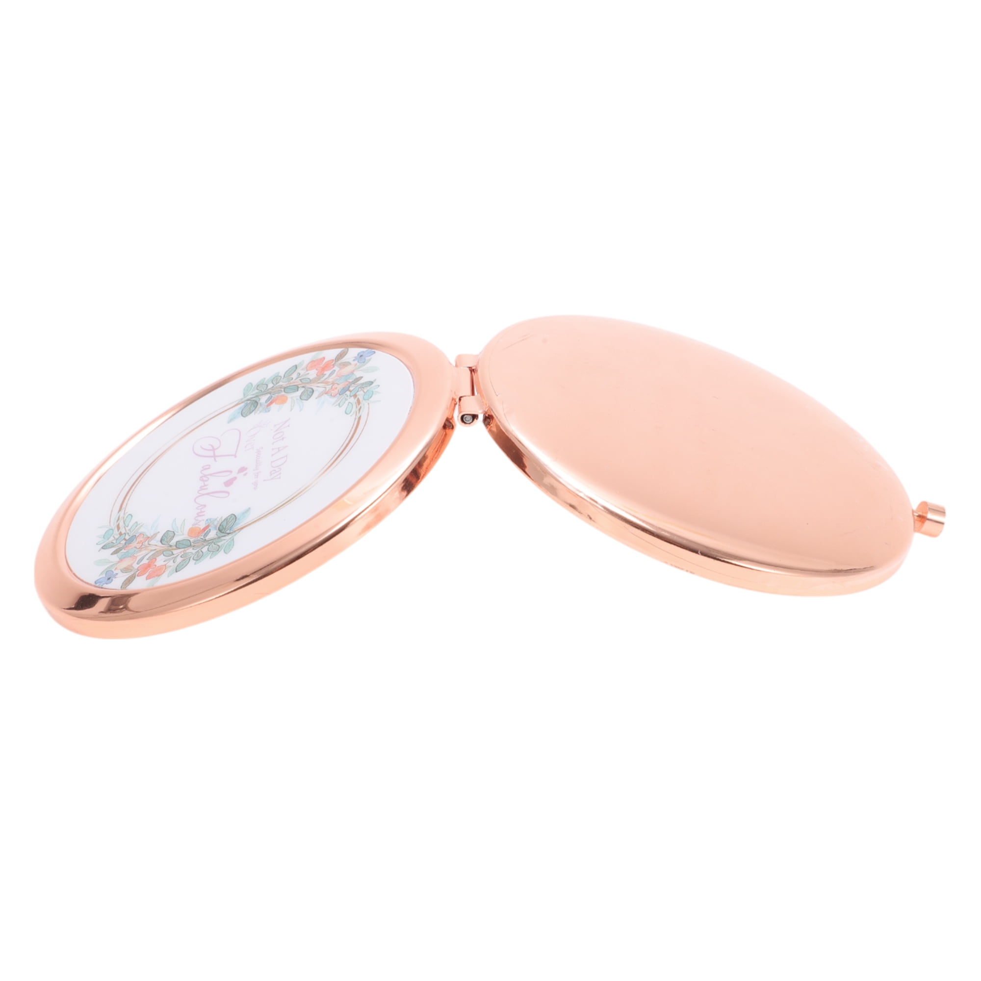 Unique Bargains Flexible Makeup Mirror Rose Gold Tone 1 Pc