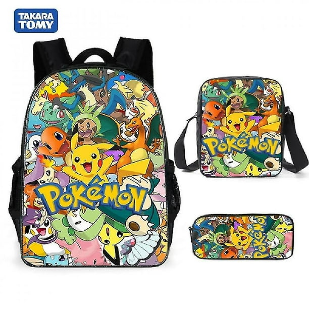 For Pokemon Backpack Shoulder Bag Pencil Girl Backpack Cute For