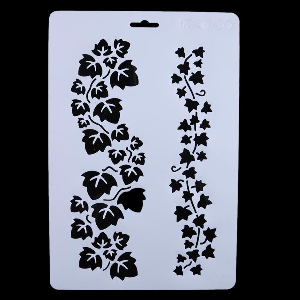 6 plantillas de capas para paredes, pintura, álbumes de recortes, papel gofrado