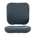 thumbnail image 1 of Fashion Office Computer Chair Covers Swivel Revolving Chair Seat Slipcover Gray, 1 of 8