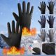thumbnail image 1 of Xihbxyly Oferta Del Dia Manopla Reflectante para Ciclismo para Hombre y Mujer, Guante Cálido con Pantalla Táctil Gruesa, para Deportes de Invierno, 1 of 7