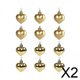 thumbnail image 1 of Bolas navideñas en forma de corazón Macarena Adornos decorativos 12 piezas inastillables, 1 of 8