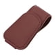thumbnail image 5 of Soporte de cuero sintético para gafas de coche, con clip para colgar gafas, ahorra espacio para la visera. Rojo oscuro, 5 of 9