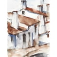 thumbnail image 4 of Ethan Harper 19x24 Black Modern Wood Framed Wall Art Titled - White Cottages I, 4 of 6