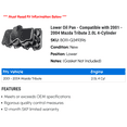 thumbnail image 2 of Lower Pan - Compatible with 2001 - 2004 Mazda Tribute 2.0L 4-Cylinder 2002 2003, 2 of 2