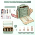 thumbnail image 3 of Nail Polish Organizer with 3 Bags, Holds 75+ Bottles & Nail , Travel Carrying Case for Manicure Tools, 3 of 8