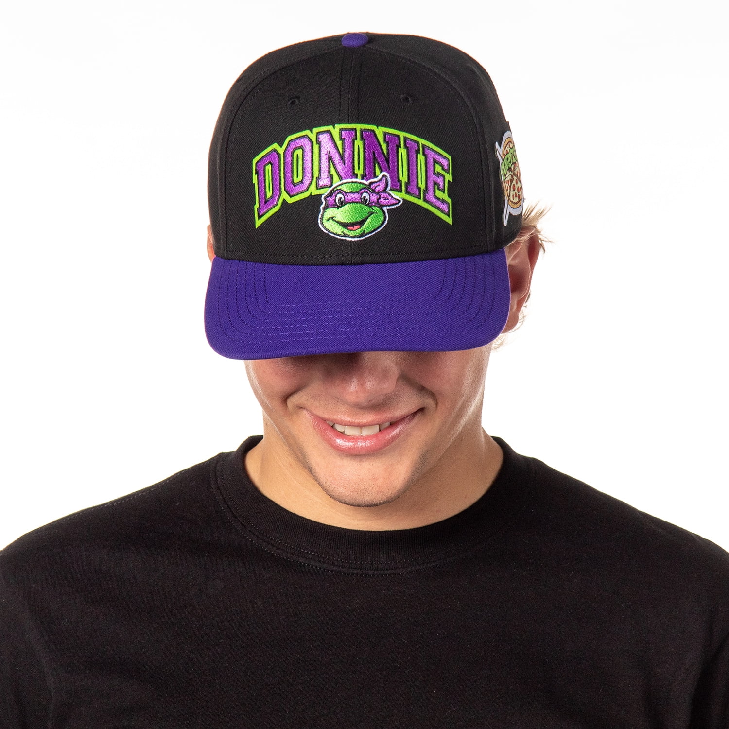 Nickelodeon Mens' Teenage Mutant Ninja Turtles Embroidered Classic Precurve Snapback Hat
