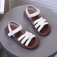 thumbnail image 5 of WAYUTE Sandals for Girls Woven Design Comfortable Soft Sole Beach Shoes for Kids Solid Color Everyday Footwear Casual Summer, 5 of 7