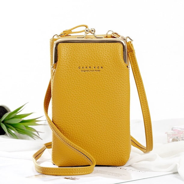 Bolso bandolera de cuero para mujer a la moda pequeño Mini bolso de hombro de cuero mate bolso de mano para teléfono de mujer bolso de mano Tan Jianjun unisex