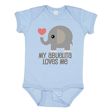 

Inktastic My Abuelita Loves Me Grandchild Gift Baby Boy or Baby Girl Bodysuit