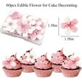 thumbnail image 2 of Edible Flowers Cake Decorations - Edible Flowers Set of 60PCs, NOGIS Edible Cherry Blossom Cake Decorations Wafer Paper Flower Cupcake Toppers for Wedding Birthday Party, 2 of 7