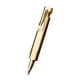 thumbnail image 4 of Mini bolígrafo,Mini bolígrafo Regalo de escritura práctico,Bolígrafo de bolsillo compacto de tinta negra Ligero,Bolígrafo de bolsillo portátil de latón retráctil,Negocios Dorado, 4 of 9