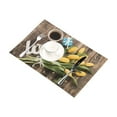 thumbnail image 2 of MYPOP Coffee Mug With Yellow Tulip Flowers Kitchen Table Mat Placemats for Dining Table 12x18 inches, 2 of 5