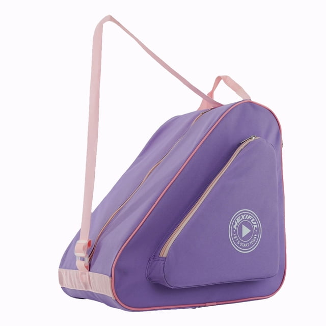 Bolso para patines HEXIFUL impermeable morado y rosa para niños y adultos