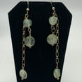 thumbnail image 6 of Dazzling Minty Green Natural Prehnite and 14Kgf Earrings, 6 of 9