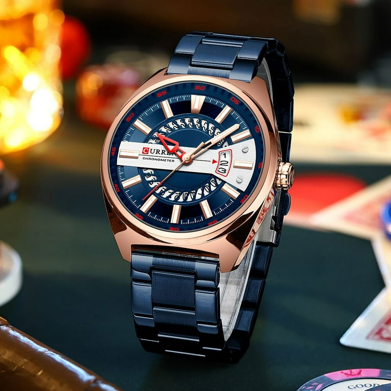 Curren chronometer 2025 quartz watch price