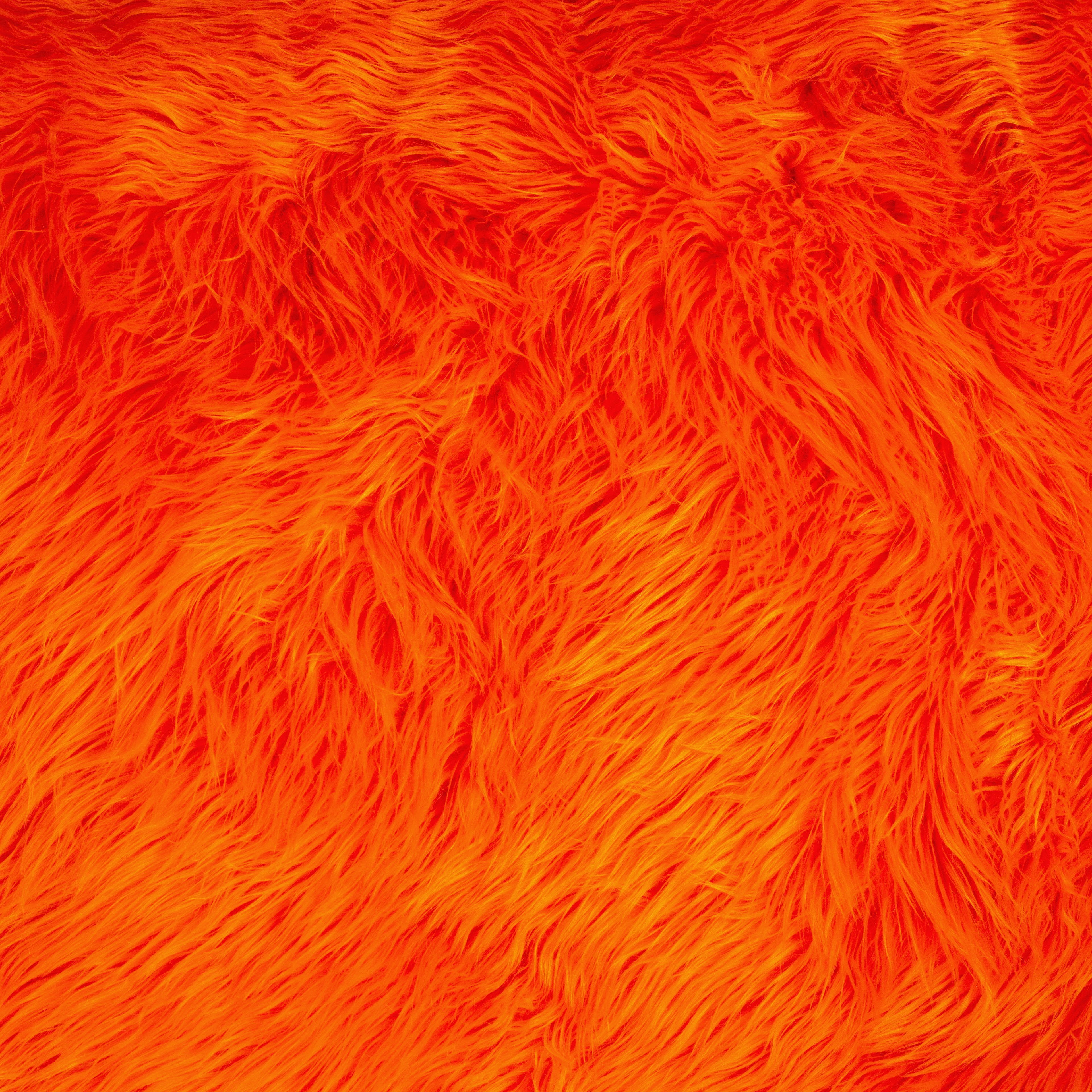 FabricLA Faux Fur Fabric DIY Craft Textile Squares | 10 Inches - Orange ...