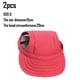 thumbnail image 2 of 2 paquetes de gorras con visera para perros, gorra de béisbol para mascotas, gorras de protección solar para perros, gorra deportiva para exteriores con orificios para las orejas, 2 of 5