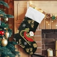 thumbnail image 4 of SKYSONIC Christmas Stocking Personalized Christmas Santa Large Candy Stocking Hanging Gift Xmas Stockings Decoration 2 PCS for Family Holiday Party Ornaments Decor Fireplace, 4 of 7