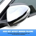 thumbnail image 4 of LAICAIW 2PCS Car Rear View Mirror Rain Eyebrows, Rainproof Auto Side Guard, Waterproof PVC Vehicle Rearview Visor Smoke Cover, Accessories for Truck, SUV, Van (Transparent Black) (52), 4 of 7