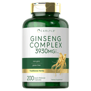 Ginseng Extract Complex | 3930mg | 200 Capsules | by Carlyle