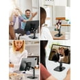 thumbnail image 4 of OCYCLONE Phone Stand for Desk, Adjustable Height & Angle, Foldable & Portable Tablet Holder, Compatible with 4-11" iPhone, iPad, Samsung - Ergonomic for Watching, Gaming, Reading (Black), 4 of 9