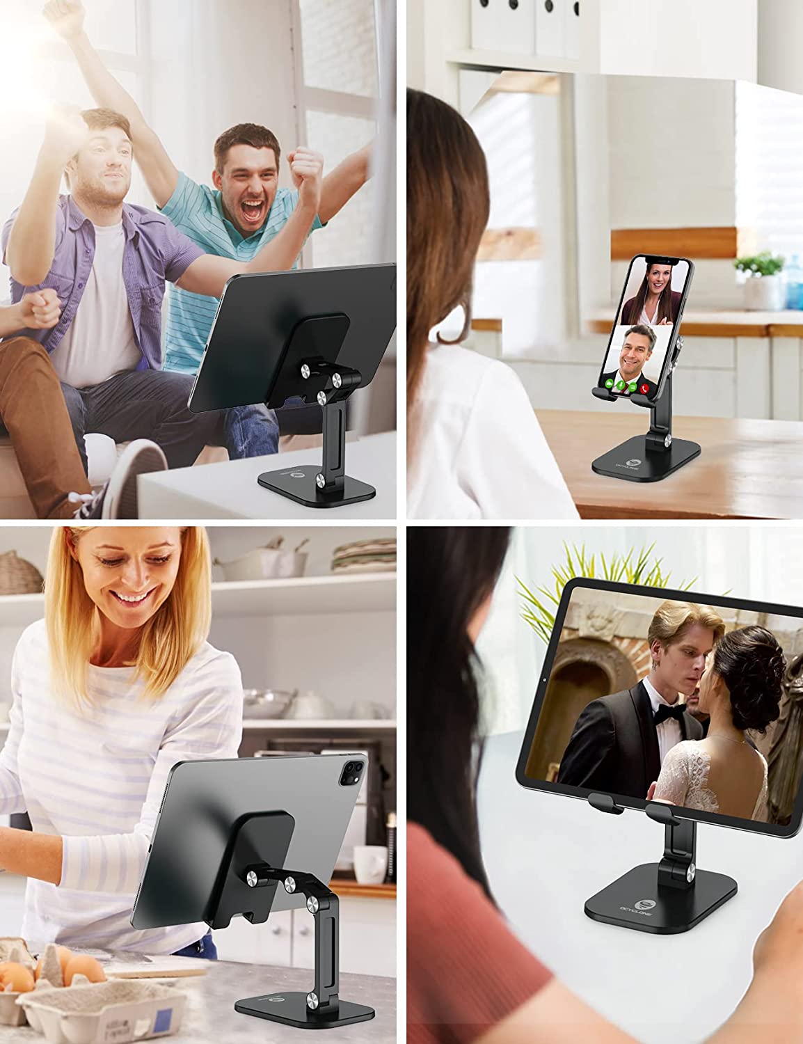 Ocyclone Adjustable Phone Stand for Desk, Foldable photo 3