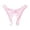 Pink, variant on Women's Panties Elegant Sheer Lace Open-Front No-Show Underwear for Women Surprise Thong Style Comfort And Fit White One Size