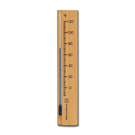 Wall Thermometer 6.0 inch Beechwood Natural Finish