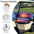 thumbnail image 5 of Garronmavis Sunset Palm Tree Golf Cart Seat Covers Washable Split Backrest Front Seat Cover Easy to Install for Outdoor Protection Summer Accessiores Universal Fit, 5 of 6