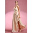 thumbnail image 3 of Vestido Bellabarnetten Davina Halter sin mangas con aberturas florales, 3 of 6