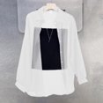 thumbnail image 5 of Lapel Long Sleeve Women Shirt Women's Summer Chiffon Lapel Shirt Coat Long Sleeve Single Breasted Thin Sun Protection for Women, 5 of 5