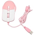 thumbnail image 1 of Gaming Mouse, Skin Friendly Coating Optical Sensor Plug and Play Ergonomic Streamlined Wired Mouse  for Office for Home  White, 1 of 7