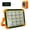 Orange, variant on Solar Portable Camping Light with Stand, 100W 12000mAh Battery Rechargeable Light with 4 Modes, LED Cordless Flood Lights for Work, Emergency Power Failure, Car Repair