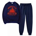 thumbnail image 1 of Puntoco Conjunto deportivo de pantalones deportivos informales con cuello redondo y sólido para mujer Puntoco Puntoco-8397, 1 of 3
