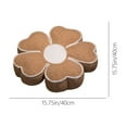 thumbnail image 3 of Anhility Soft Petal Shaped Floor Cushion, Lightweight Thicken Plush Decorative Throw Pillow, Cute Scandinavian Seating Cushion, Room Decor Pillow for Sofa Couch Bed (15.75 Inch, Coffee), 3 of 6