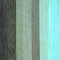 thumbnail image 1 of Ahgly Company Indoor Square Abstract Light Blue Contemporary Area Rugs, 5' Square, 1 of 4
