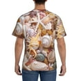 thumbnail image 2 of Naloa Colorful Seashells Men's T-Shirt Sport T-shirt Men's Basic Tee Casual Men's Shirt, Round Neck, Short Sleeves - Small, 2 of 5